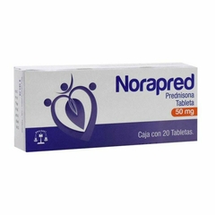 Prednisona 50mg 20 tabletas (Norapred)