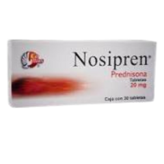 Prednisona 5mg 30 tabletas (Nosipred)