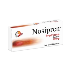 Prednisona 20mg 30 tabletas (Nosipren)