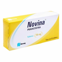 Pravastatina 10mg 30 tabletas (Novina)