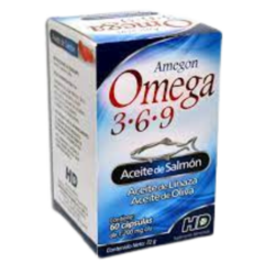 Omega 3,6,9 Aceite de Salmón 60 cápsulas (HD)