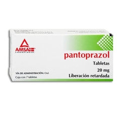 Pantoprazol 20mg 7 tabletas (Amsa)