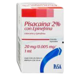 Lidocaína/Epinefrina 20mg/.005mg/1ml 50ml (Pisa)