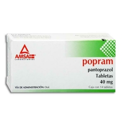 Pantoprazol 40mg 14 tabletas (Popram)