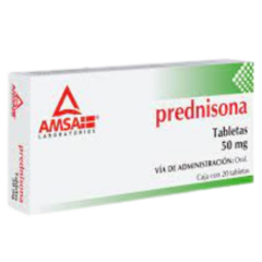 Prednisona 50mg 20 tabletas (Amsa)