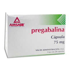 Pregabalina 75mg 28 cápsulas (Amsa)