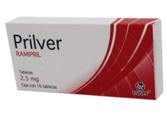 Ramipril 2.5mg 16 tabletas (Prilver)