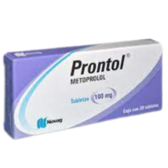 Metoprolol 100mg 20 tabletas (Prontol)