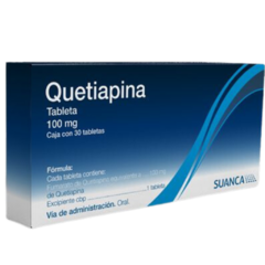 Quetiapina 100mg 30 tabletas (Suanca)