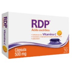 Ácido Ascórbico Vitamina C 10 cápsulas (RDP)