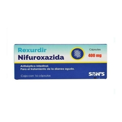 Nifuroxazida 400mg 16 cápsulas (Rexurdir)