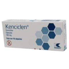 Doxiciclina 100mg 10 cápsulas (Kenciclen)