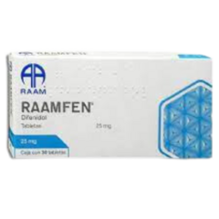 Difenidol 25mg 30 tabletas (Raamfen)