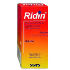 Dextrometorfano/Guaifenesina/Clorfenamina 120ml Jarabe adulto (Radin)