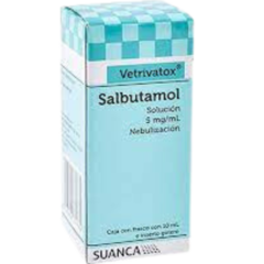 Salbutamol para Nebulizar 5mg 10ml (Vetrivatox)