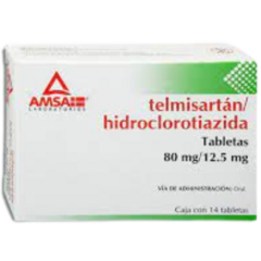 Telmisartán/Hidroclorotiazida 80/12.5mg 14 tabletas (Amsa)