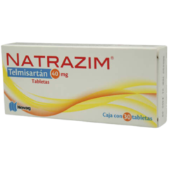 Telmisartán 40mg 30 tabletas (Natrazim)