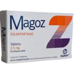 Zolmitriptano 2.5mg 2 tabletas (Magoz)