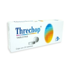 Carbón Activado 200mg/Diyodohidroxiquinoleina 200mg/Furazolidona 5mg/Homatropina 2mg 20 tabletas (Thechop)