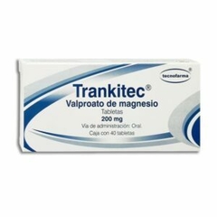 Valproato de Magnesio 200mg 40 tabletas (trankitec)