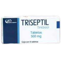 Tinidazol 500mg 8 tabletas (Triseptil)