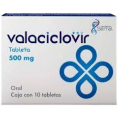 Valaciclovir 500mg 10 tabletas (Serral)