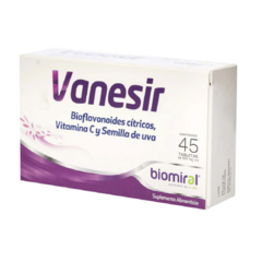 Bioflavonoides Vitamina C y Semilla de uva 45 tabletas (Vanesir)