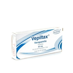 Verapamilo 80mg 20 tabletas (Vepiltax)