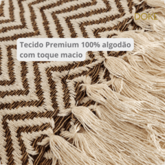 Manta Bohemian - 1m50cm x 2m10cm - DOKE ACESSÓRIOS DE DECORAÇÃO COM DESIGN