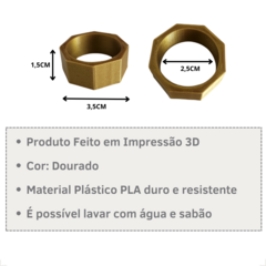 Imagem do Argola Porta Guardanapo de Tecido Anel Mesa Posta Kit c/4