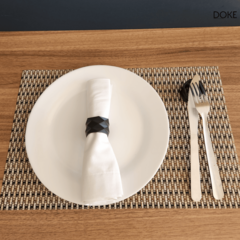 Argola Porta Guardanapo de Tecido Anel Mesa Posta Kit c/4 - DOKE ACESSÓRIOS DE DECORAÇÃO COM DESIGN