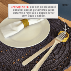 Argola Porta Guardanapo de Tecido Anel Mesa Posta Kit c/4 - DOKE ACESSÓRIOS DE DECORAÇÃO COM DESIGN