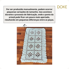 Tapete De Crochê Retangular - 70cmx45cm - comprar online