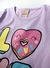 Conjunto Infantil Feminino Love Lilás - comprar online