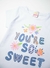 Conjunto Infantil Feminino You're So Sweet Branco - comprar online