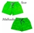 Shorts Tactel Acqua Print Menino Verde Neon