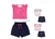 Conjunto Blusa Cropped + Shorts Fru-Fru