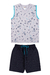 Conjunto Regata Machão Gola V e Bermuda Ecológica - Lie Moda Infantil