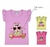 Blusa Manga Babadinho Menina Gatinha