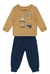 Conjunto Longo Bebê Menino Friendly Bear Bege