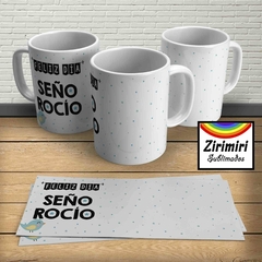 Taza - feliz dia seño pajarito