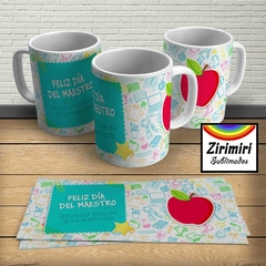 Taza - Feliz dia del maestro manzana