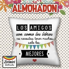 Almohadon - Los amigos son como los libros