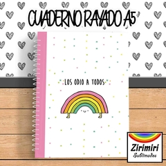 Cuaderno Los odio a todos