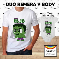 Duo remera y body HULK