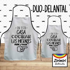 Duo delantal cocina - COCINAN LOS MEJORES