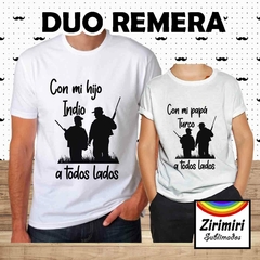 Duo remera - CON MI HIJO A TODOS LADOS