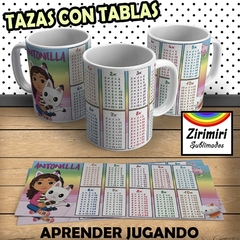 TAZAS CON TABLAS 5