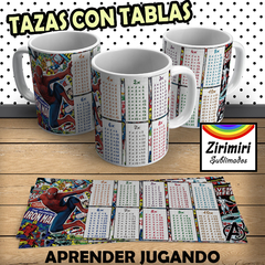 TAZAS CON TABLAS 13