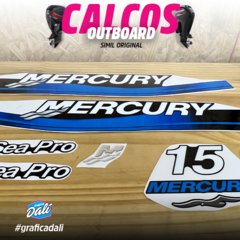 Calcos Outboards Mercury 15 Hp Sea Pro 99-07 Grafica - M 02 en internet